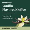 Starbucks Ground Coffee Vanilla Flavored Coffee Naturally Flavored 100% Arabica 6 bags (11 oz each)