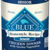 Blue Buffalo Homestyle Recipe Natural Senior Wet Dog Food, Chicken 12.5-oz can (Pack of 12)