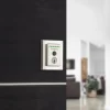 Kwikset Halo Touch Contemporary Square Wi-Fi Fingerprint Smart Lock No Hub Required featuring SmartKey Security in Satin Nickel (99590-003) Kwikset Halo Touch Contemporary Square Wi-Fi Fingerprint Smart Lock No Hub Required featuring SmartKey Security in Satin Nickel (99590-003)