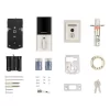 Kwikset Halo Touch Contemporary Square Wi-Fi Fingerprint Smart Lock No Hub Required featuring SmartKey Security in Satin Nickel (99590-003) Kwikset Halo Touch Contemporary Square Wi-Fi Fingerprint Smart Lock No Hub Required featuring SmartKey Security in Satin Nickel (99590-003)