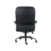 BOSS Office Products 31 in. Width Big and Tall Black Faux Leather Executive Chair with Swivel Seat