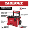 Milwaukee 48-22-8426-8443 PACKOUT 22 in. Rolling Tool Box and 22 in. 3-Drawer