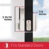 Kwikset Halo Touch Contemporary Square Wi-Fi Fingerprint Smart Lock No Hub Required featuring SmartKey Security in Satin Nickel (99590-003) Kwikset Halo Touch Contemporary Square Wi-Fi Fingerprint Smart Lock No Hub Required featuring SmartKey Security in Satin Nickel (99590-003)