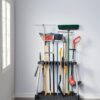 Rubbermaid 2140834 Garage Tool Tower Rack, Organizes up to 40 Long-Handled Tools