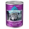 Blue Buffalo Blue Wilderness Beef & Chicken Grill Adult Wet Dog Food, 12.5 oz., Case of 12