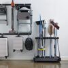 Rubbermaid 2140834 Garage Tool Tower Rack, Organizes up to 40 Long-Handled Tools