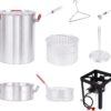 CreoleFeast TFS3010 Propane 30 Qt. Turkey and 10 Qt. Fish Fryer Boiler Steamer Set