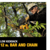 DEWALT DCCS620B 20V MAX 12in. Brushless Cordless Battery Powered Chainsaw, Tool Only DEWALT DCCS620B 20V MAX 12in. Brushless Cordless Battery Powered Chainsaw, Tool Only