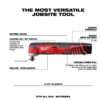 Milwaukee 2415-20-2426-20-48-11-2460 M12 12V Lithium-Ion Cordless 3/8 in. Right Angle Drill with M12 Oscillating Multi-Tool and 6.0 Ah XC Battery Pack