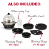 Dash Deluxe Rapid Egg Cooker, 12 Egg - Black