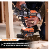 RIDGID R9208-AC840040 18V Brushless Cordless 2-Tool Combo Kit with Hammer Drill, Impact Driver, (3) Batteries, Charger, and Bag