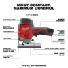 Milwaukee 2415-20-2445-20-48-11-2460 M12 12V Lithium-Ion Cordless 3/8 in. Right Angle Drill with M12 Cordless Jig Saw and 6.0 Ah XC Battery Pack