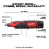 Milwaukee 2415-20-2460-20-48-11-2460 M12 12V Lithium-Ion Cordless 3/8 in. Right Angle Drill with M12 Rotary Tool and 6.0 Ah XC Battery Pack