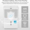 Tosot 20-Pint Capacity 1,500 sq. ft. Energy Star Dehumidifier for Home, Basement, Bedroom or Bathroom