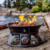 Outland Living Firebowl Outdoor Fire Pit, 21-inch, 58,000 BTU with Fire Pit Cover & Carry Kit, Smokeless Gas Firebowl 
