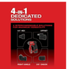 Milwaukee 2505-22-PO M12 FUEL 12V Lithium-Ion Brushless Cordless 4-in-1 Installation 3/8 in. Drill Driver Kit & 4-Tool Heads W/PACKOUT