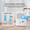 Tosot 20-Pint Capacity 1,500 sq. ft. Energy Star Dehumidifier for Home, Basement, Bedroom or Bathroom