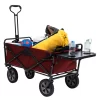 Macwagon Folding Wagon with Table - Red, 43.7"L x 20.2"W x 22.5"H