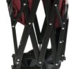 Macwagon Folding Wagon with Table - Red, 43.7"L x 20.2"W x 22.5"H