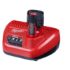 Milwaukee 2420-21-2415-20-48-11-2460 M12 12V Li-Ion HACKZALL Cordless Reciprocating Saw Kit with M12 3/8 in. Right Angle Drill and 6.0Ah XC Battery Pack