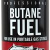 Chef Master 90340 | Pack of 4 Butane Fuel Cylinders| 8oz Butane Canisters for Portable Stove