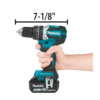 Makita XT269M 18V LXT Lithium-Ion Brushless Cordless Hammer Drill and Impact Driver Combo Kit (2-Tool) w/ (2) 4Ah Batteries, Bag