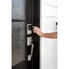 Kwikset Halo Wi-Fi Smart Lock Keyless Entry Electronic Touchscreen Deadbolt Featuring SmartKey Security, Satin Nickel