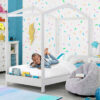 Delta Children ‎W129270-130 Poppy House Wood Twin Bed, Platform Bed