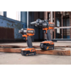 RIDGID R9208-AC840040 18V Brushless Cordless 2-Tool Combo Kit with Hammer Drill, Impact Driver, (3) Batteries, Charger, and Bag