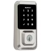 Kwikset Halo Wi-Fi Smart Lock Keyless Entry Electronic Touchscreen Deadbolt Featuring SmartKey Security, Satin Nickel