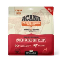 ACANA Grain Free High Protein Fresh & Raw Animal Ingredients Ranch-Raised Beef Recipe Freeze Dried Morsels Dog Food, 8 oz.