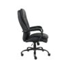 BOSS Office Products 31 in. Width Big and Tall Black Faux Leather Executive Chair with Swivel Seat