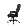 BOSS Office Products 31 in. Width Big and Tall Black Faux Leather Executive Chair with Swivel Seat