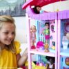 Barbie Chelsea Playhouse (~20-in) Transforming Dollhouse with Slide, Pool, Ball Pit, Pet Puppy & Kitten, Elevator, 15+ Accessories, Gift for 3 to 7 Year Olds
