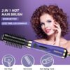 Beautimeter Hair Dryer Brush, 3-in-1 Round Hot Air Spin Brush Kit for Styling and Frizz Control, Negative Ionic Blow Hair Dryer Brush Volumizer, 2 Detachable Auto-Rotating Curling Brush