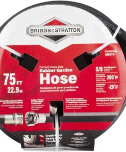Briggs and Stratton 8BS75 75-Foot Premium Heavy-Duty Rubber Garden Hose