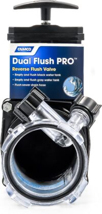 Camco Dual Flush Pro Holding Tank Rinser with Gate Valve (39062)