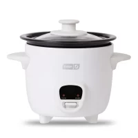 Dash Mini 2-Cup Rice Cooker with Keep Warm Function, White