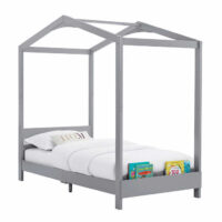 Delta Children ‎W129270-026 Poppy House Wood Twin Bed, Platform Bed, Grey
