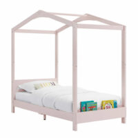 Delta Children ‎W129270-1379 Poppy House Wood Twin Bed, Platform Bed, Pink