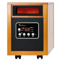 Dr. Infrared Heater 1500-Watt Infrared Quartz Cabinet Indoor Electric Space Heater with Thermostat and Remote Included