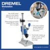 Dremel Drill Press Rotary Tool Workstation Stand with Wrench- 220-01- Mini Portable Drill Press- Tool Holder- 2 Inch Drill Depth- Ideal for Drilling Perpendicular and Angled Holes- Table Top Drill , Silver