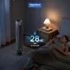Dreo Nomad One S Alexa Fan, Quiet Tower Fan with Remote, 90° Oscillating Fan with Voice Control, 4 Modes, 4 Speeds