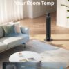 Dreo Nomad One S Alexa Fan, Quiet Tower Fan with Remote, 90° Oscillating Fan with Voice Control, 4 Modes, 4 Speeds