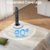 Dreo Nomad One S Alexa Fan, Quiet Tower Fan with Remote, 90° Oscillating Fan with Voice Control, 4 Modes, 4 Speeds