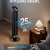 Dreo Tower Fan for Bedroom, Upgraded DC 9 Speeds Ultra-Quiet Floor Fan, 90° Oscillating Fans