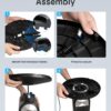 Dreo Tower Fan for Bedroom, Upgraded DC 9 Speeds Ultra-Quiet Floor Fan, 90° Oscillating Fans