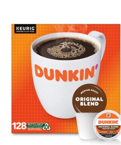 Dunkin' Coffee Original Blend Medium Roast Coffee 128 K-Cup Pods