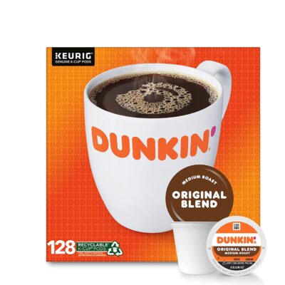 Dunkin' Coffee Original Blend Medium Roast Coffee 128 K-Cup Pods