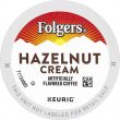Folgers Hazelnut Cream Flavored Coffee, 72 Keurig K-Cup Pods, 12 Count (Pack of 6)